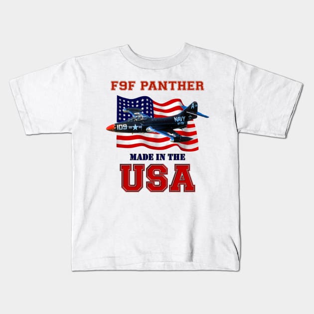 F9F Panther Made in the USA Kids T-Shirt by MilMerchant